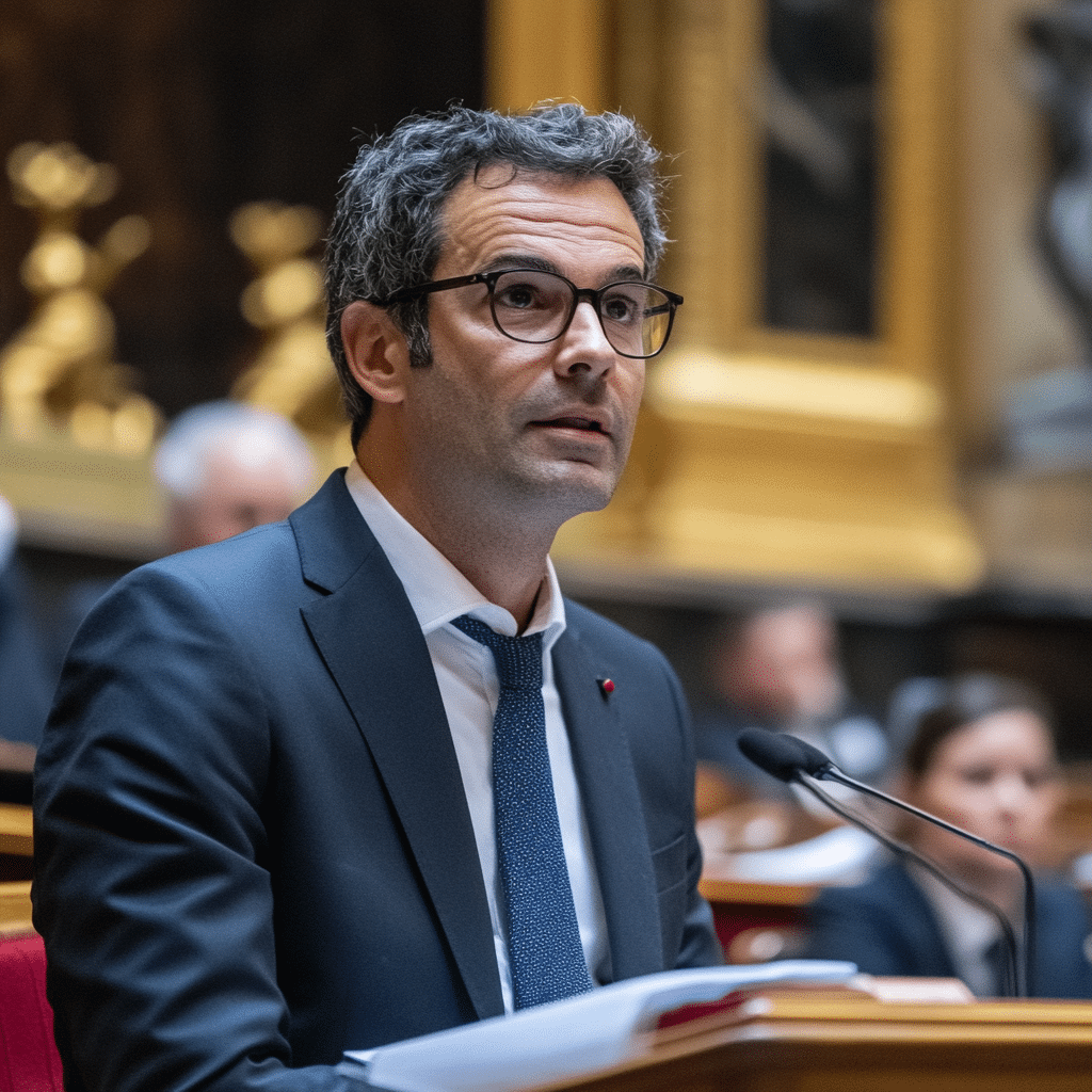 Parlementaire français en plein débat